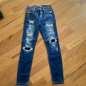 KanCan ( Exclusively for Maurices) skinny jeans.  High waisted.